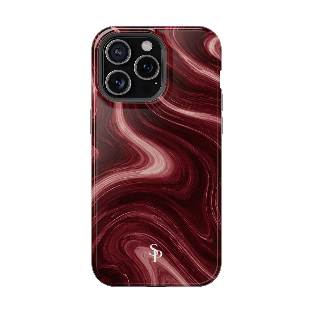 Burgundy Marble Magnetic Phone Case