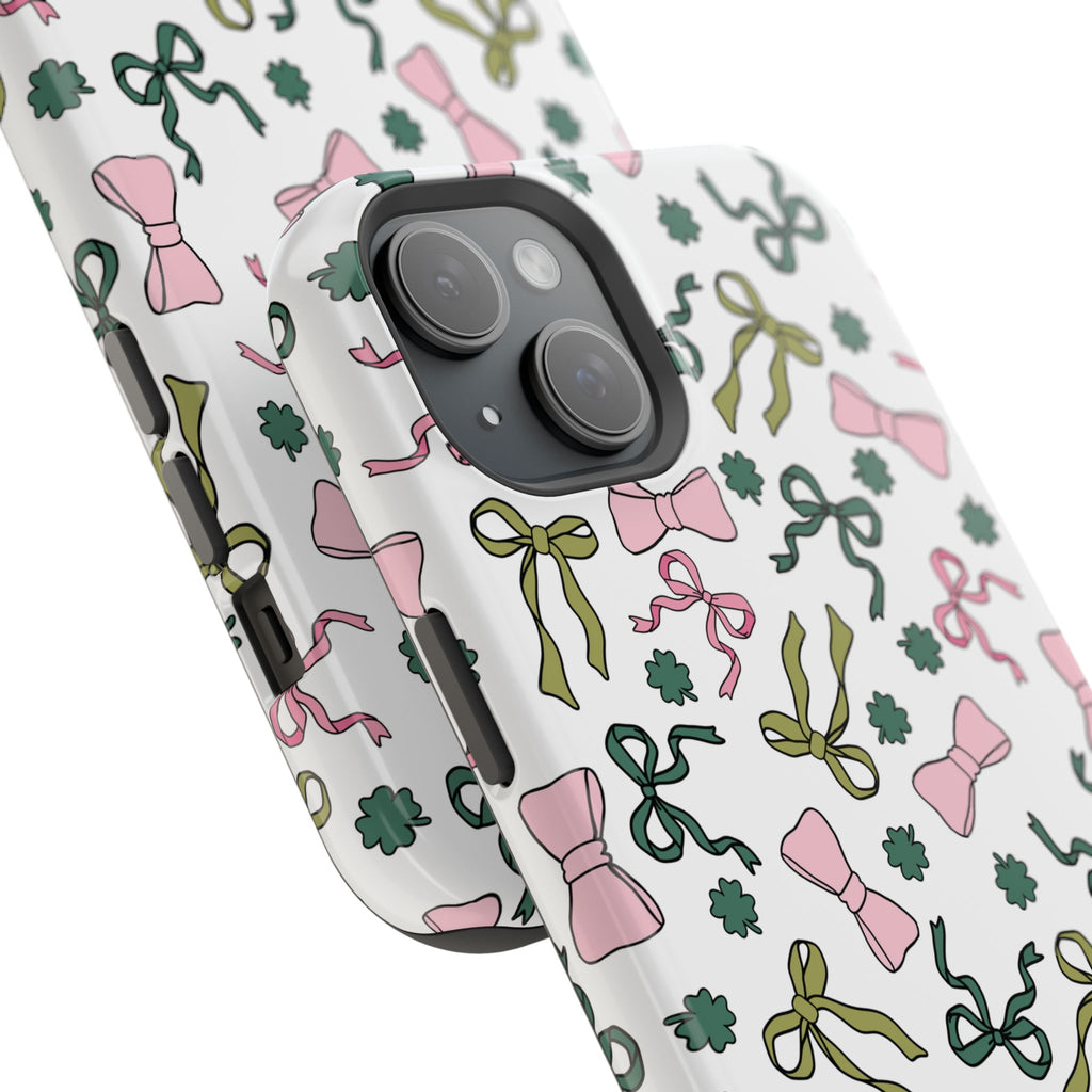Bows and Shamrocks Magnetic Phone Case
