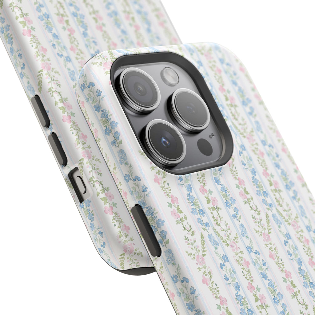Pastel Floral Pattern Magnetic Tough Case
