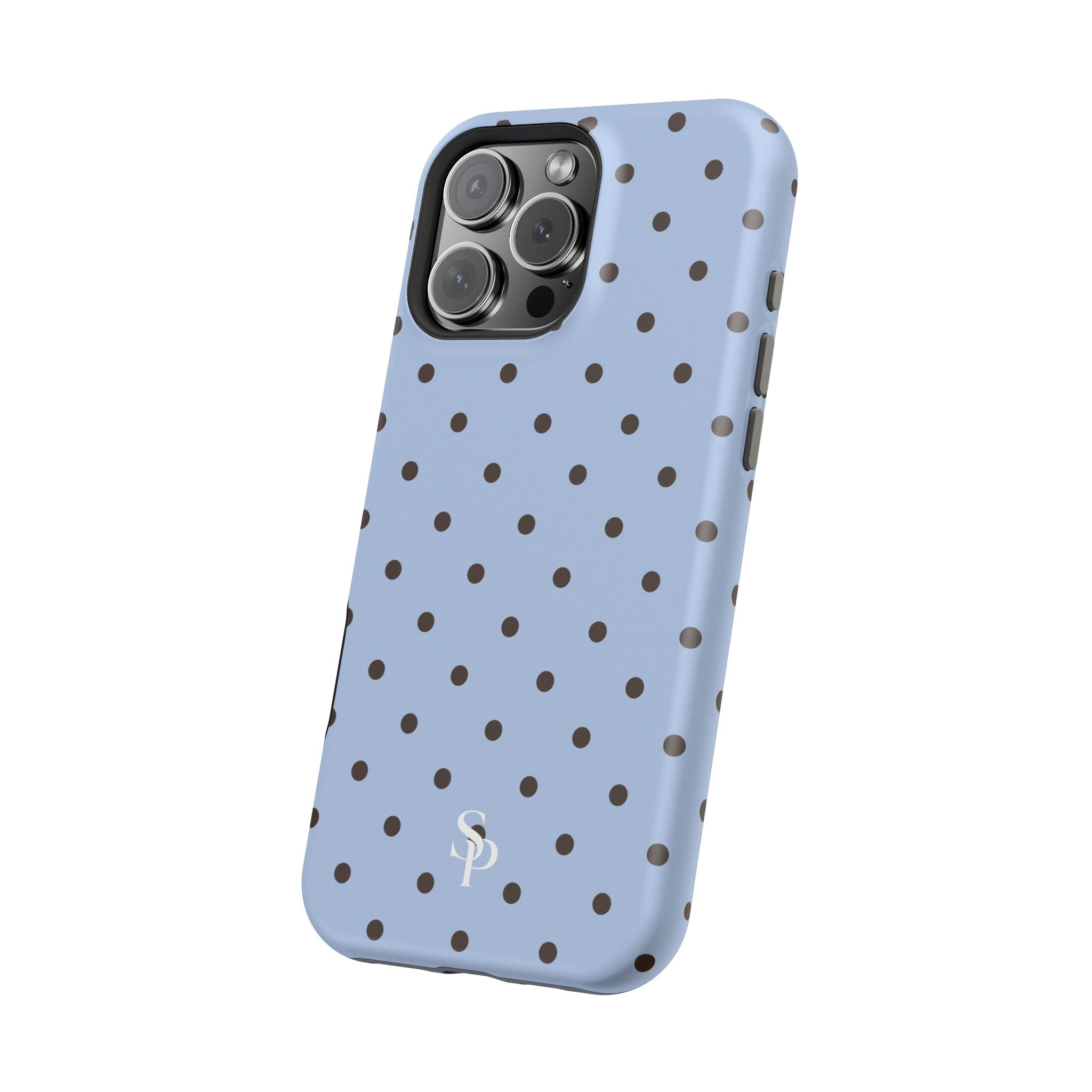 Blue Polka Dot Magnetic Impact Phone Case