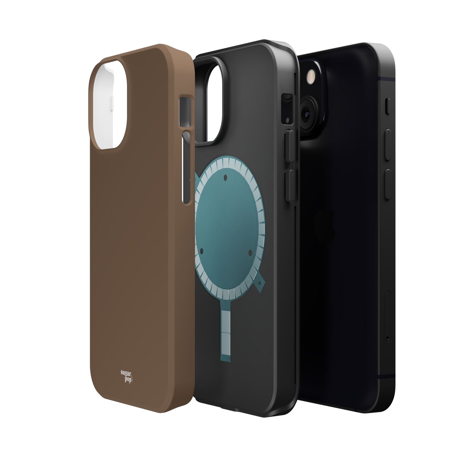 Brown Magnetic Tough Cases for Phones - Secure & Sleek Design