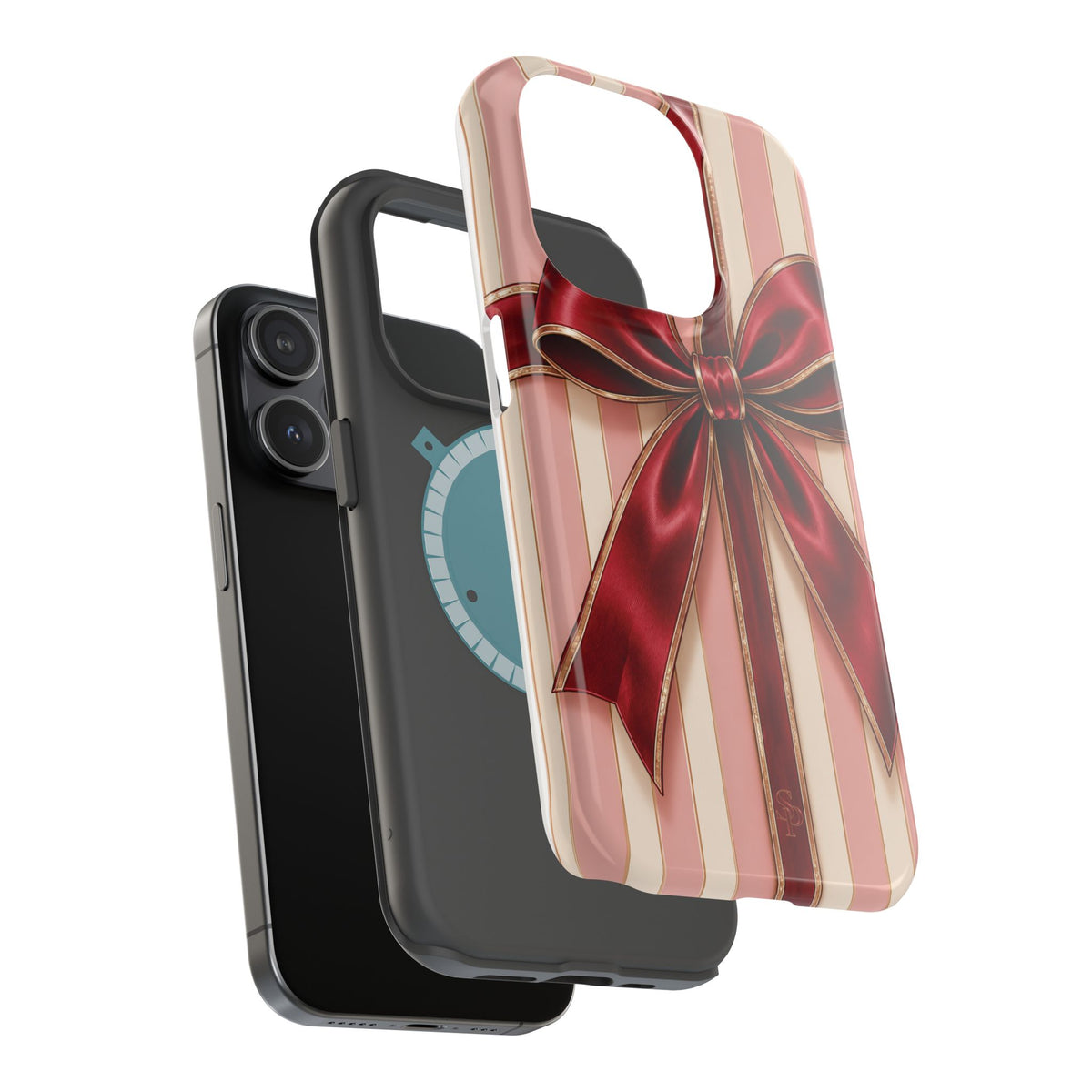 Red Bow Gift Wrap Magnetic Phone Case