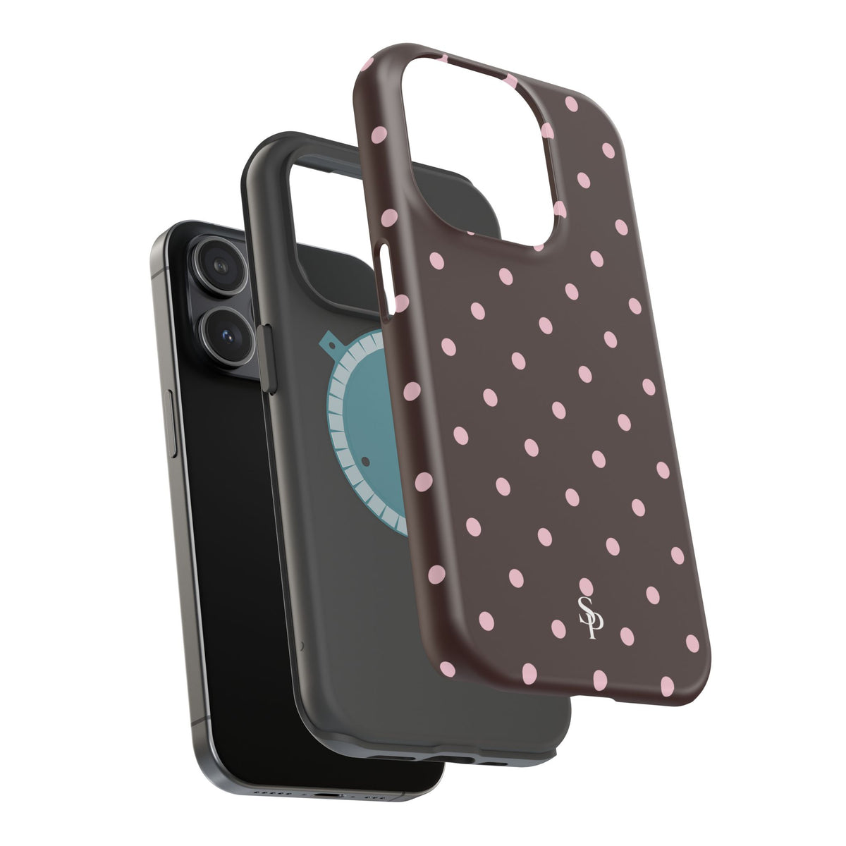 Brown Polka Dot Magnetic Impact-Resistant Phone Case