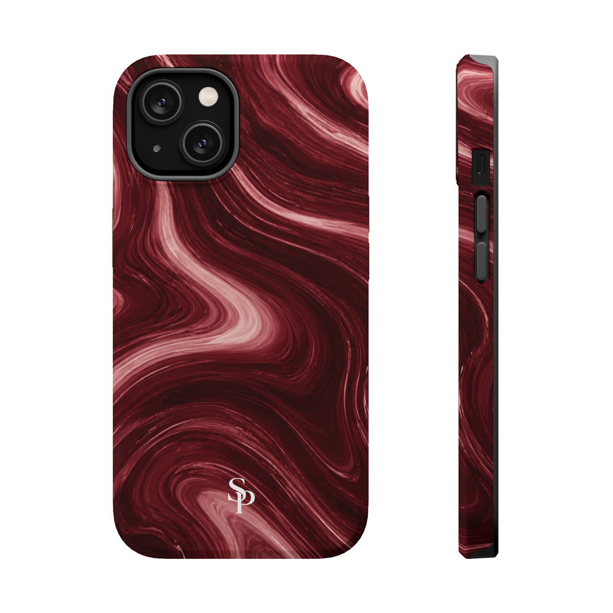 Burgundy Marble Magnetic Phone Case