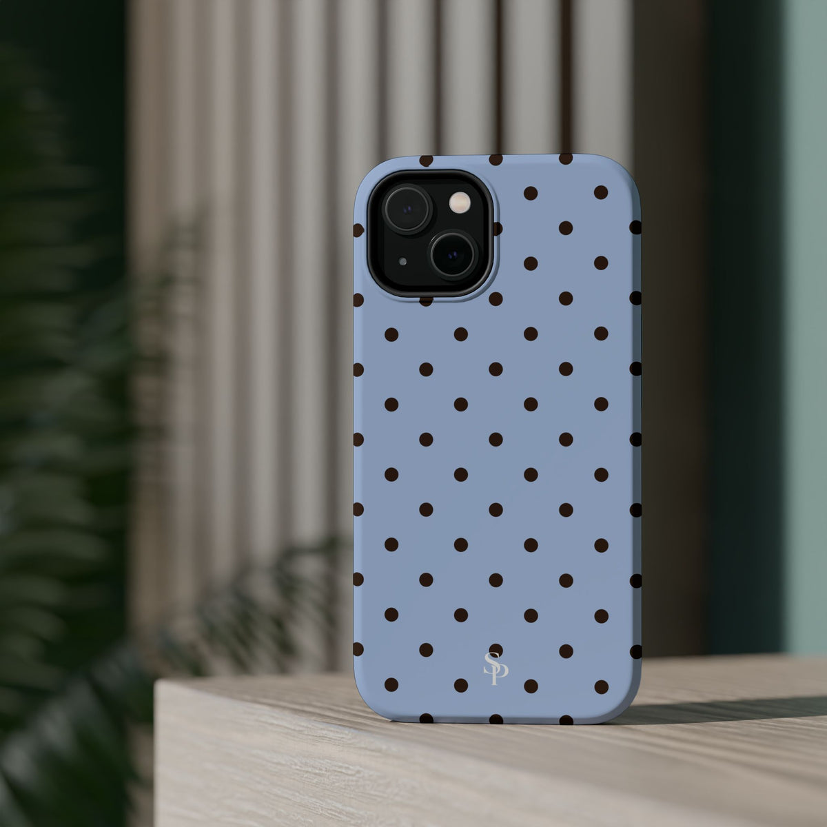 Blue Polka Dot Magnetic Impact Phone Case