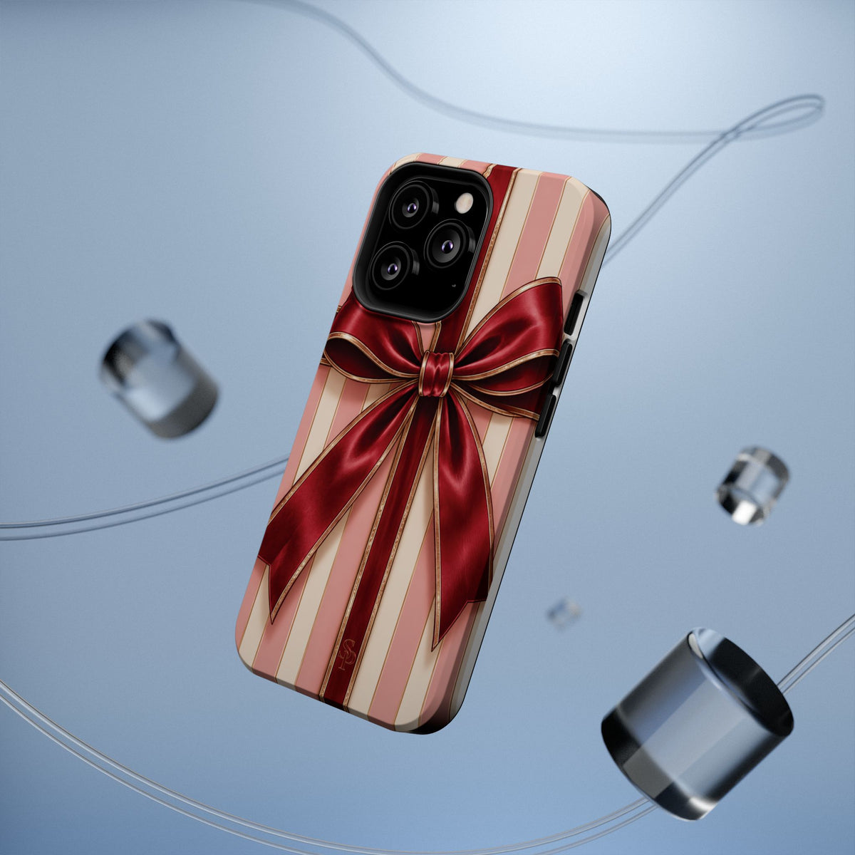Red Bow Gift Wrap Magnetic Phone Case