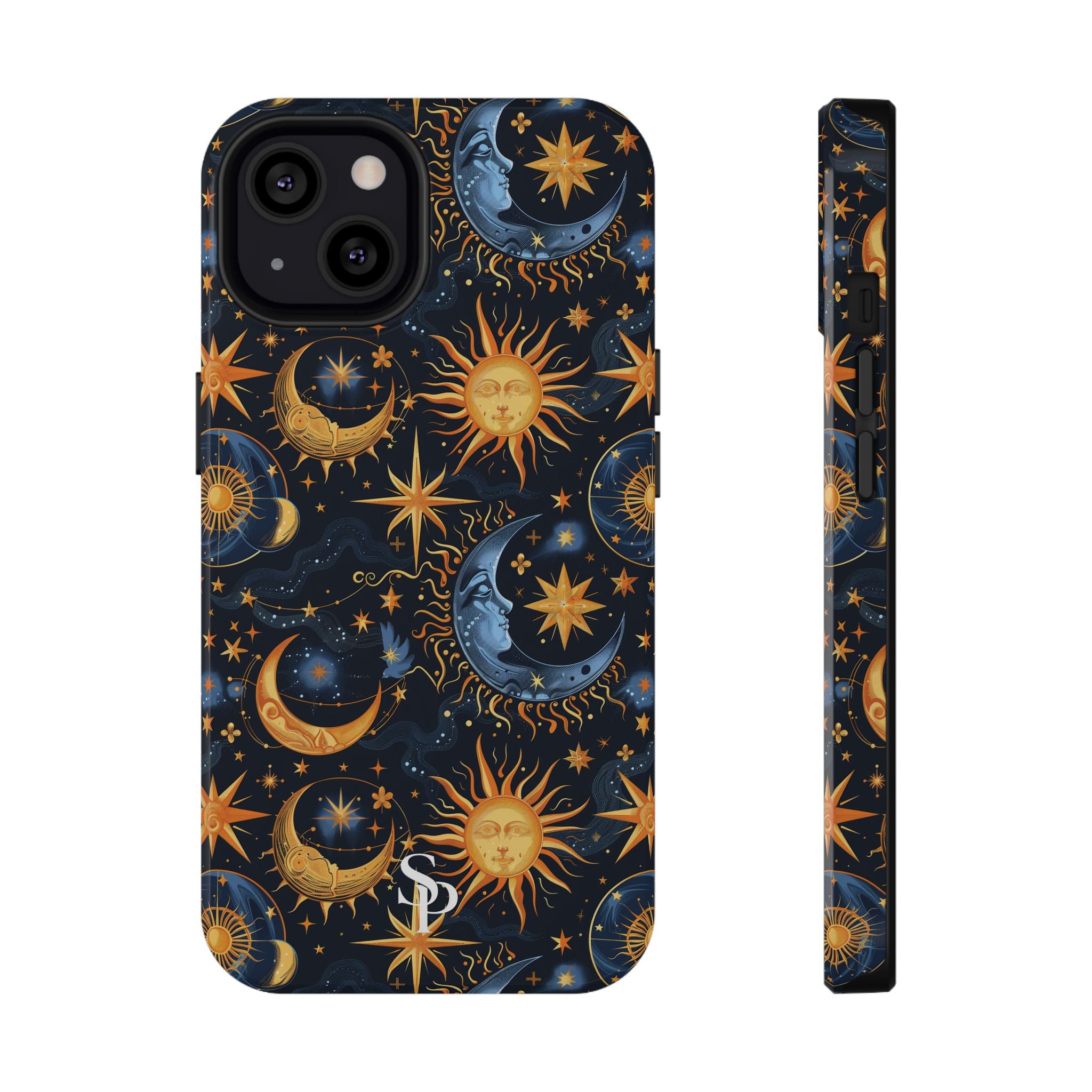 Celestial Sun and Moon Impact-Resistant Phone Case