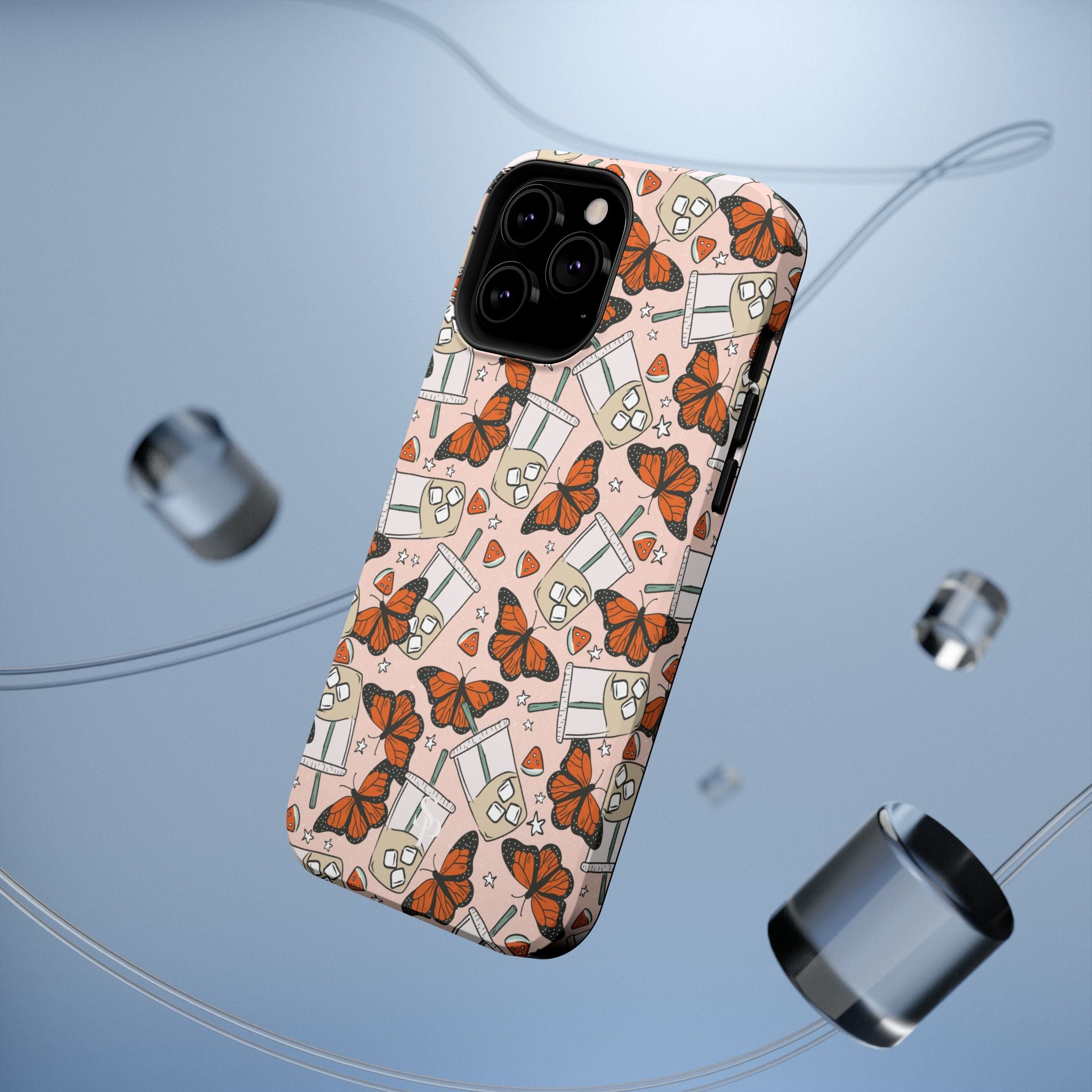 Iced Coffee & Butterfly Impact-Resistant Cases
