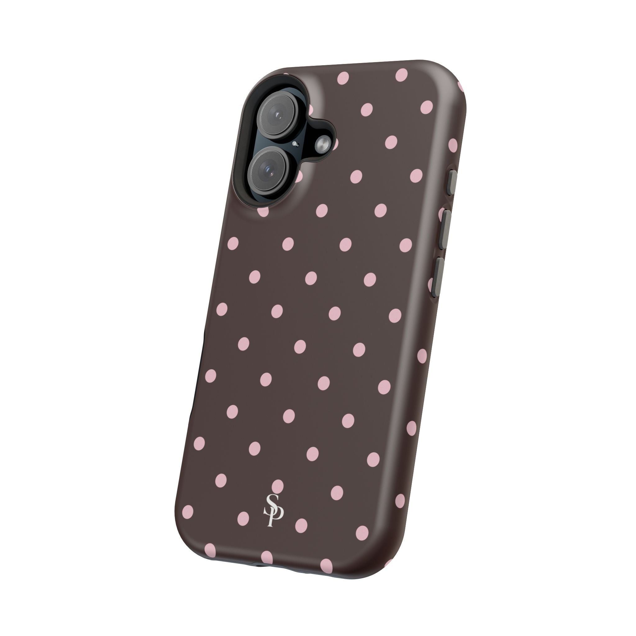 Brown Polka Dot Magnetic Impact-Resistant Phone Case