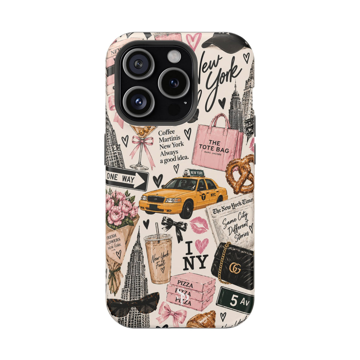 Pink New York Magnetic Phone Case