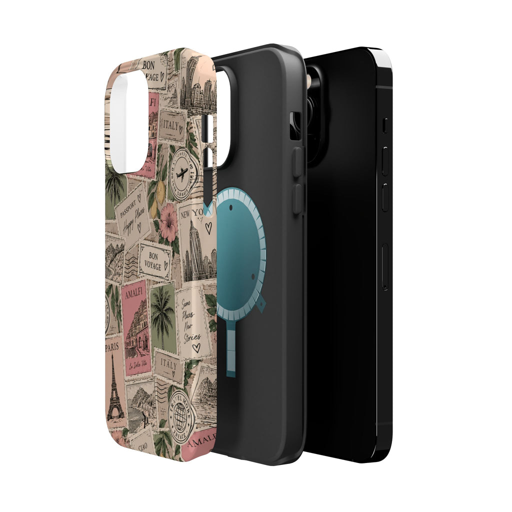 Travel Passport Stamp Magnetic Impact-Resistant Case