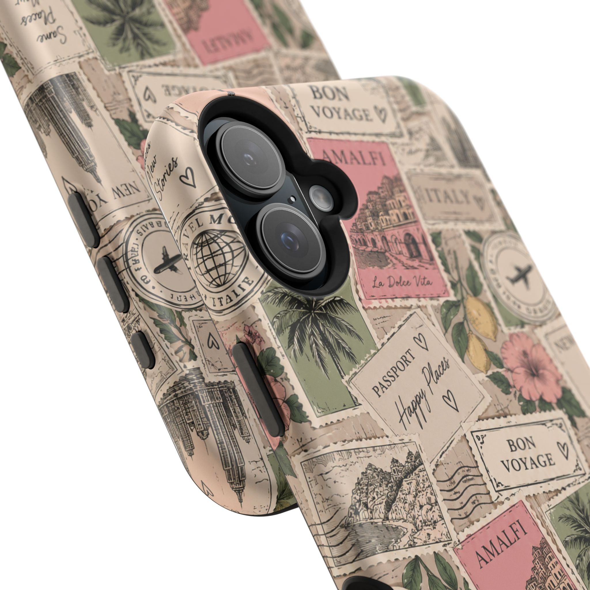 Travel Passport Stamp Magnetic Impact-Resistant Case