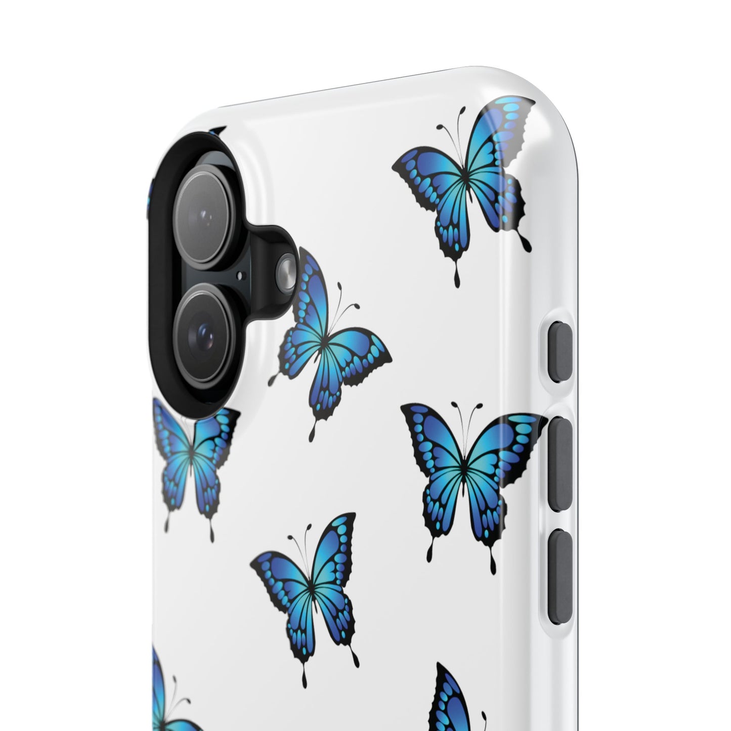 Blue Butterfly Impact-Resistant Cases