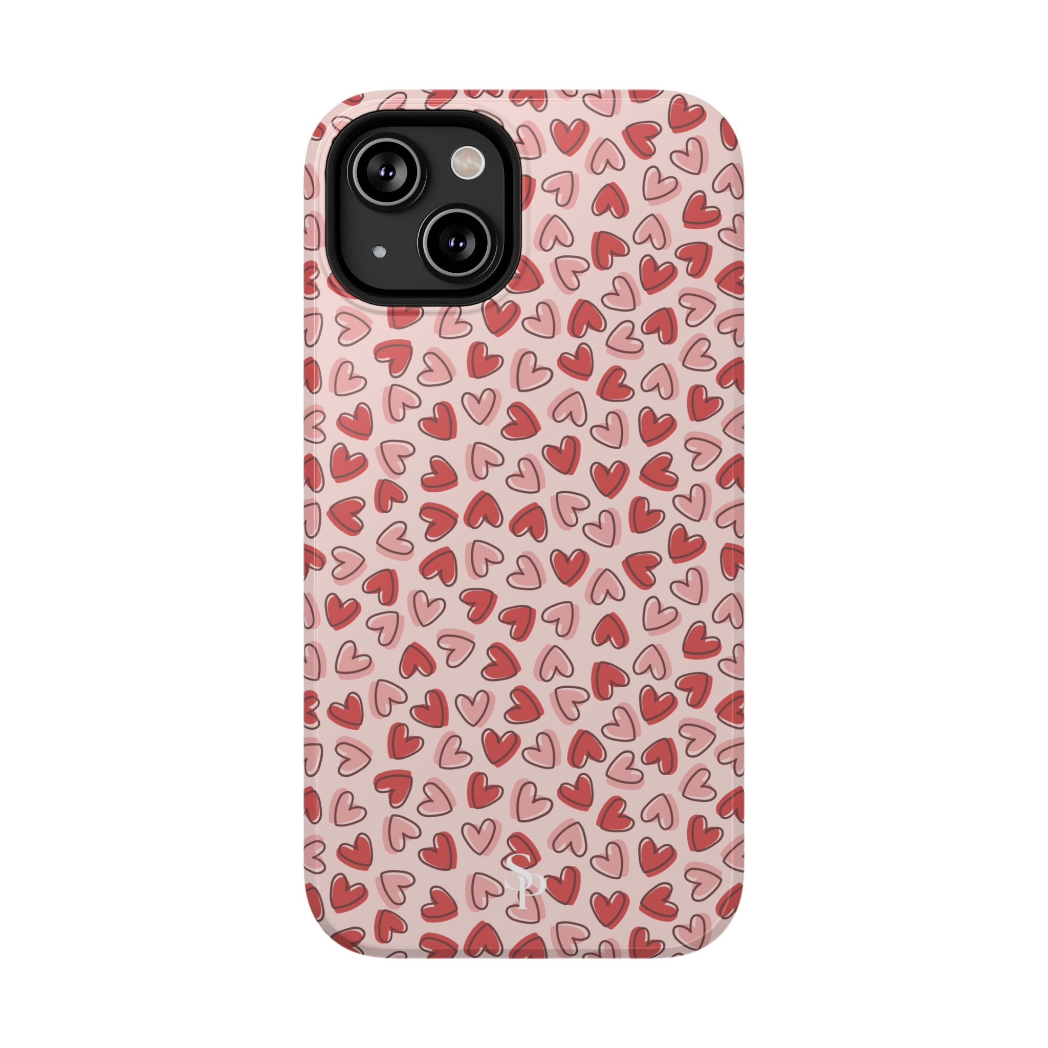 Heart Pattern Impact-Resistant Phone Case - Stylish Protection for Valentine's Day & Everyday Love