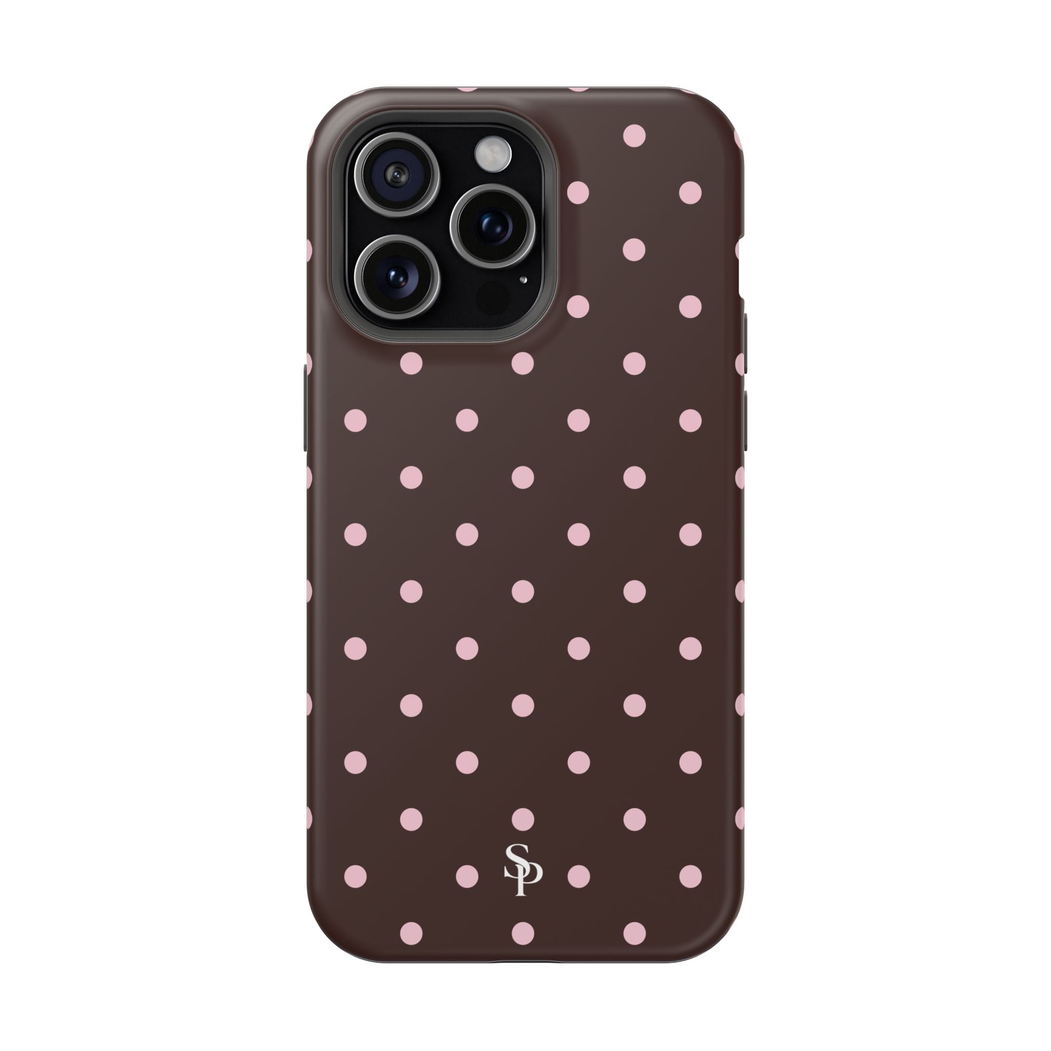 Brown Polka Dot Magnetic Impact-Resistant Phone Case