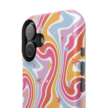 Colorful Impact-Resistant Phone Case - Vibrant Swirl Design