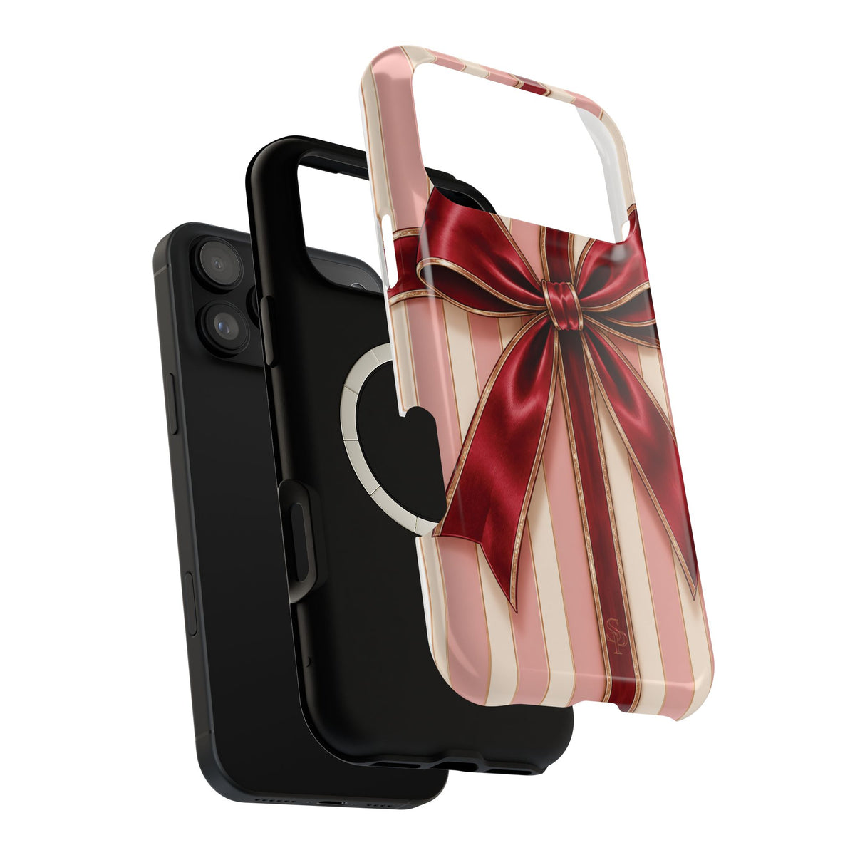 Red Bow Gift Wrap Magnetic Phone Case