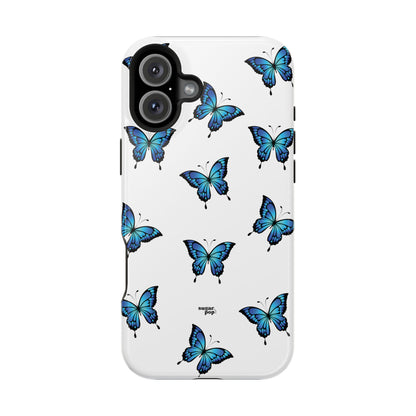 Blue Butterfly Impact-Resistant Cases