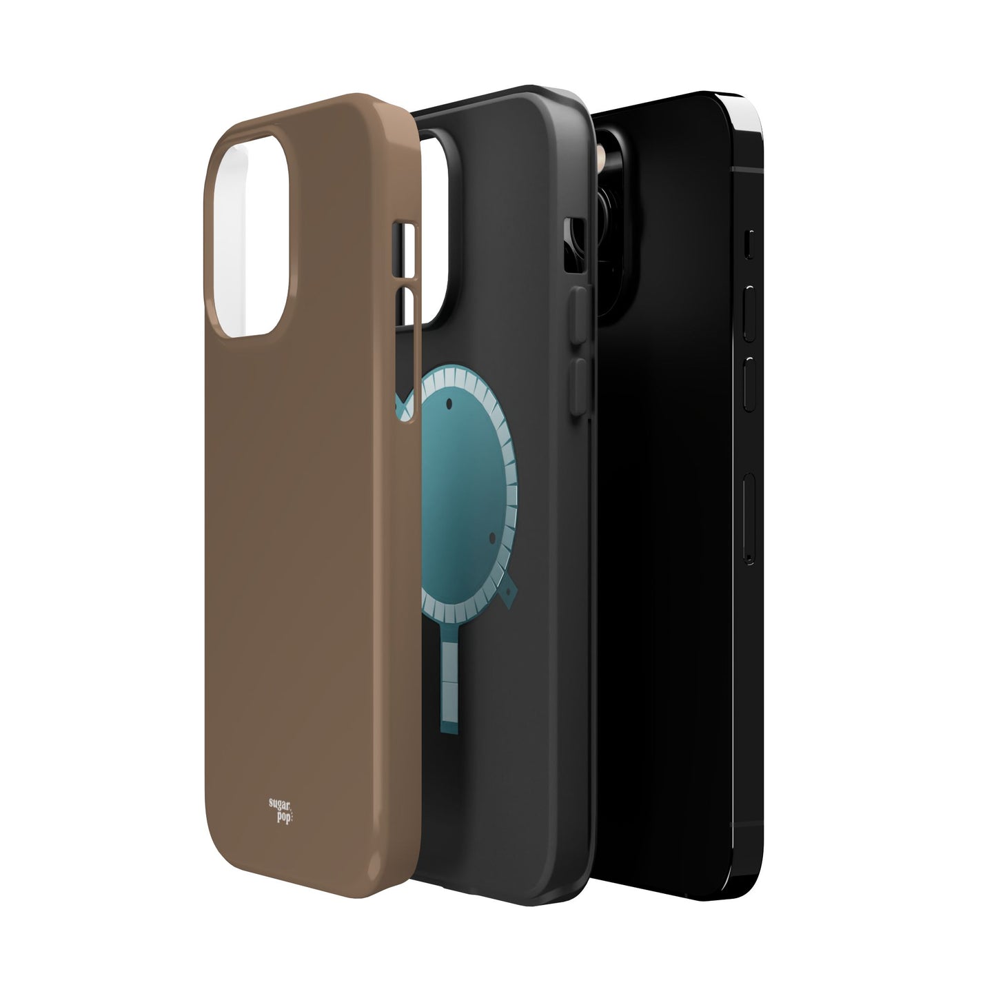 Brown Magnetic Tough Cases for Phones - Secure & Sleek Design