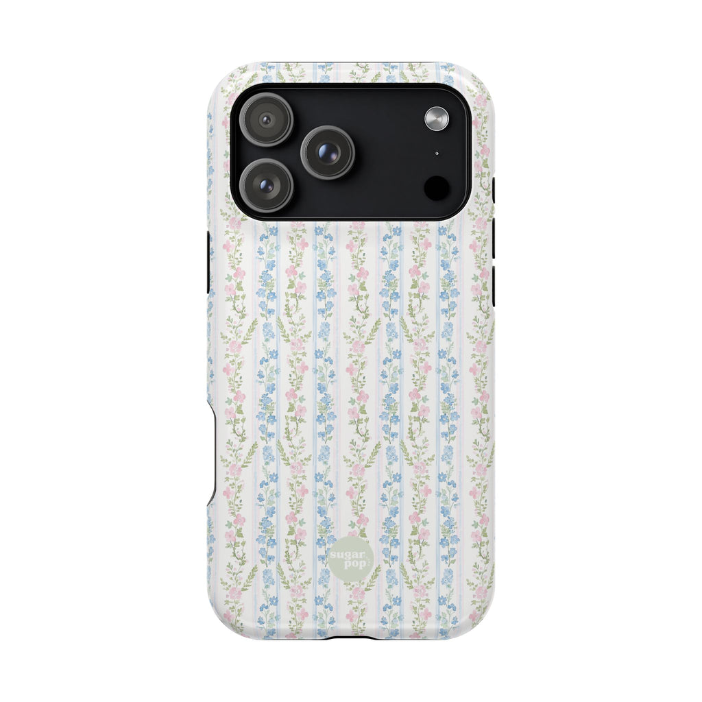 Pastel Floral Pattern Magnetic Tough Case