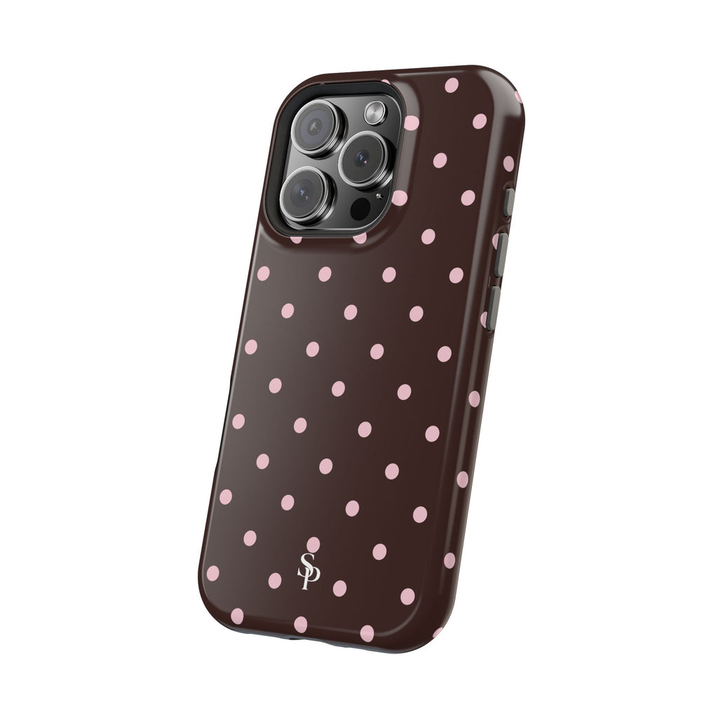 Brown Polka Dot Magnetic Impact-Resistant Phone Case