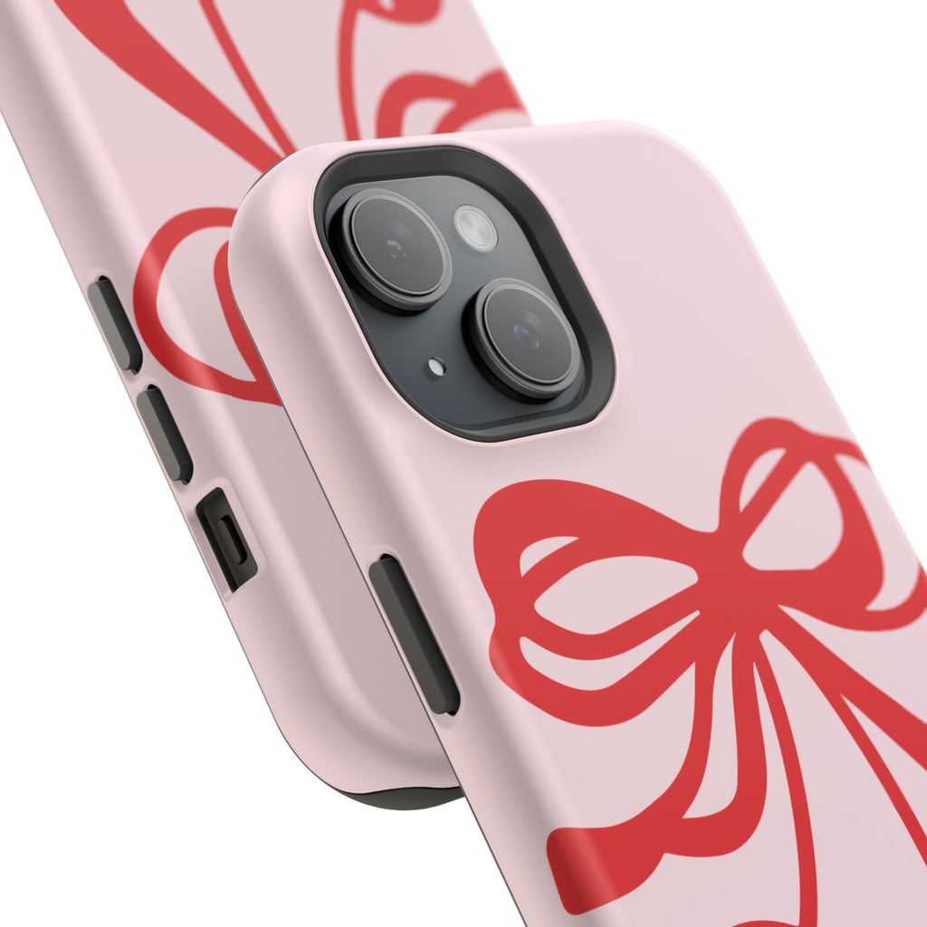 Cherry Bow Impact-Resistant Phone Case