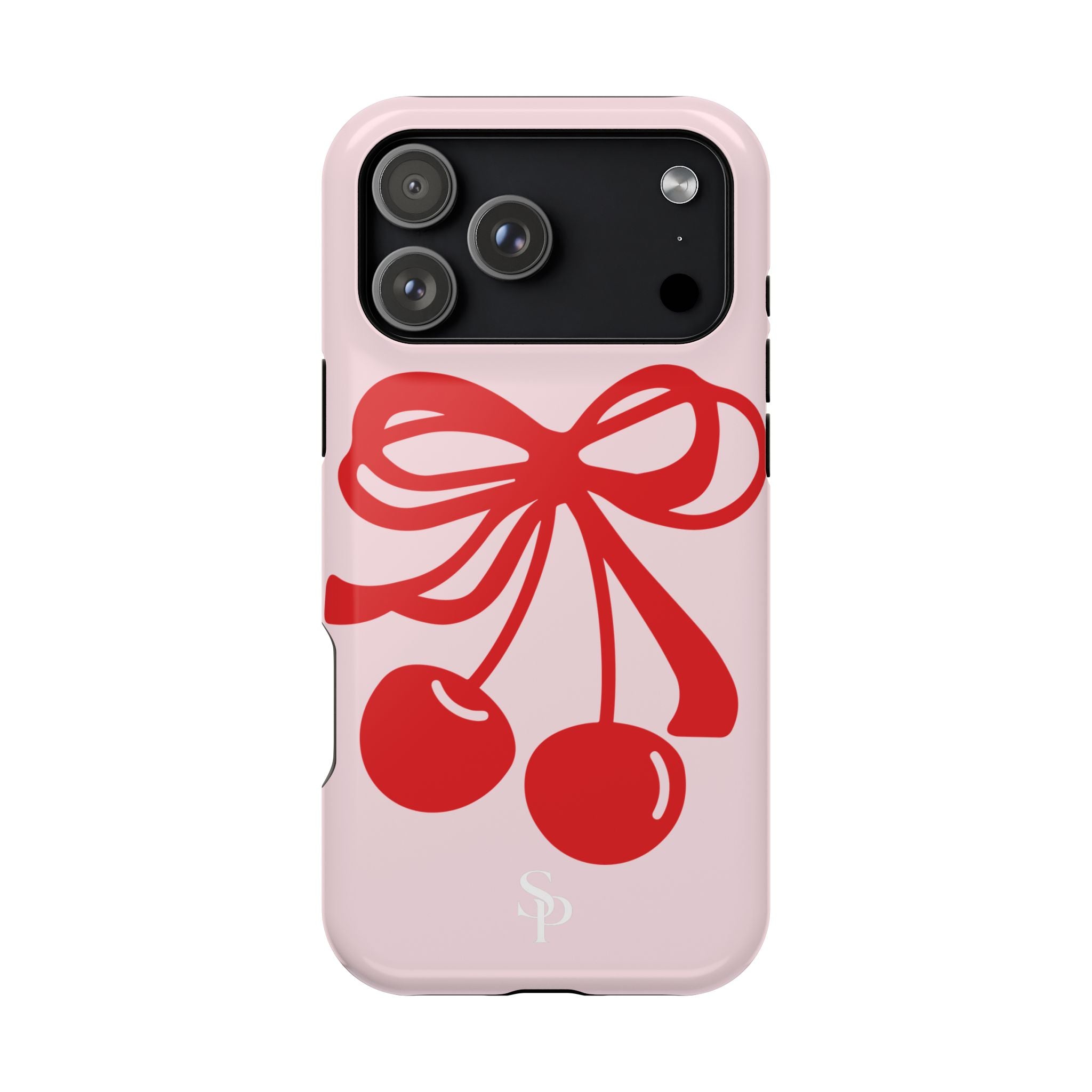 Cherry Bow Impact-Resistant Phone Case