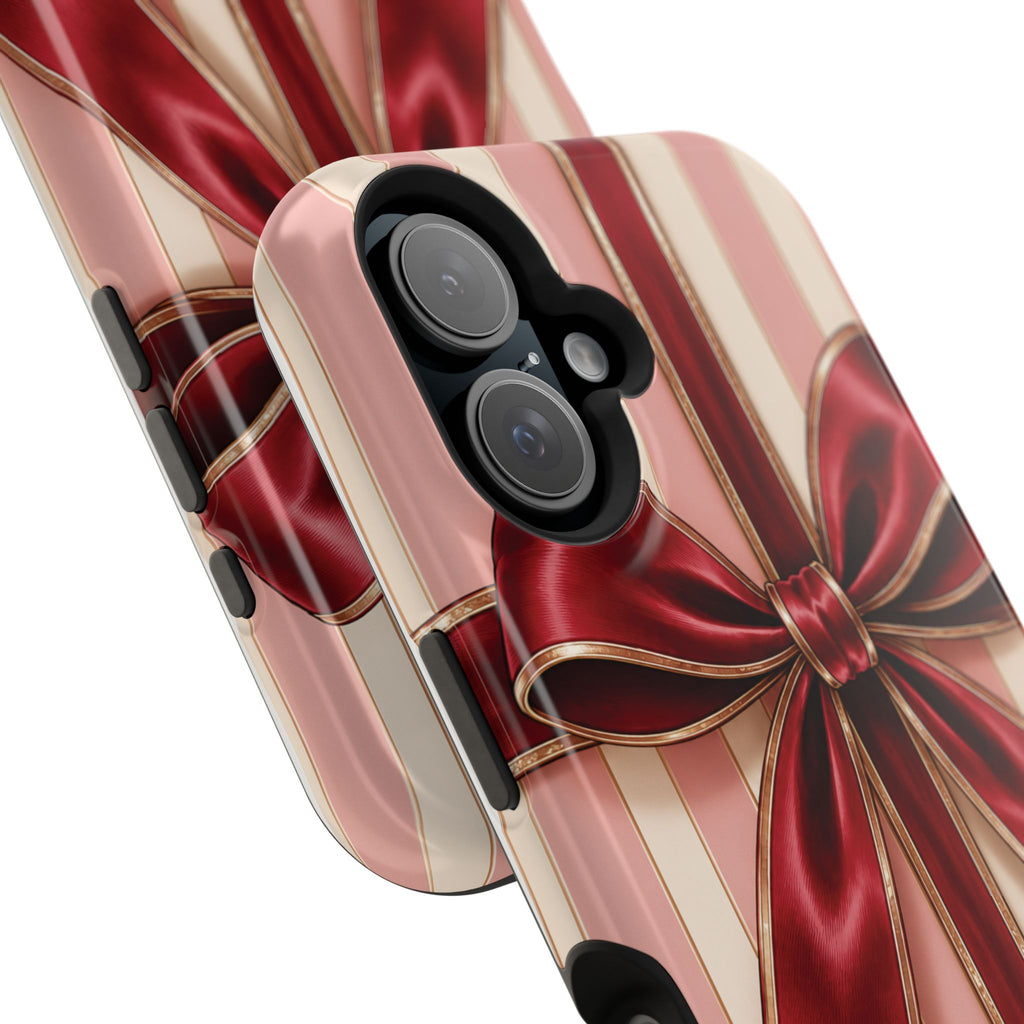 Red Bow Gift Wrap Magnetic Phone Case