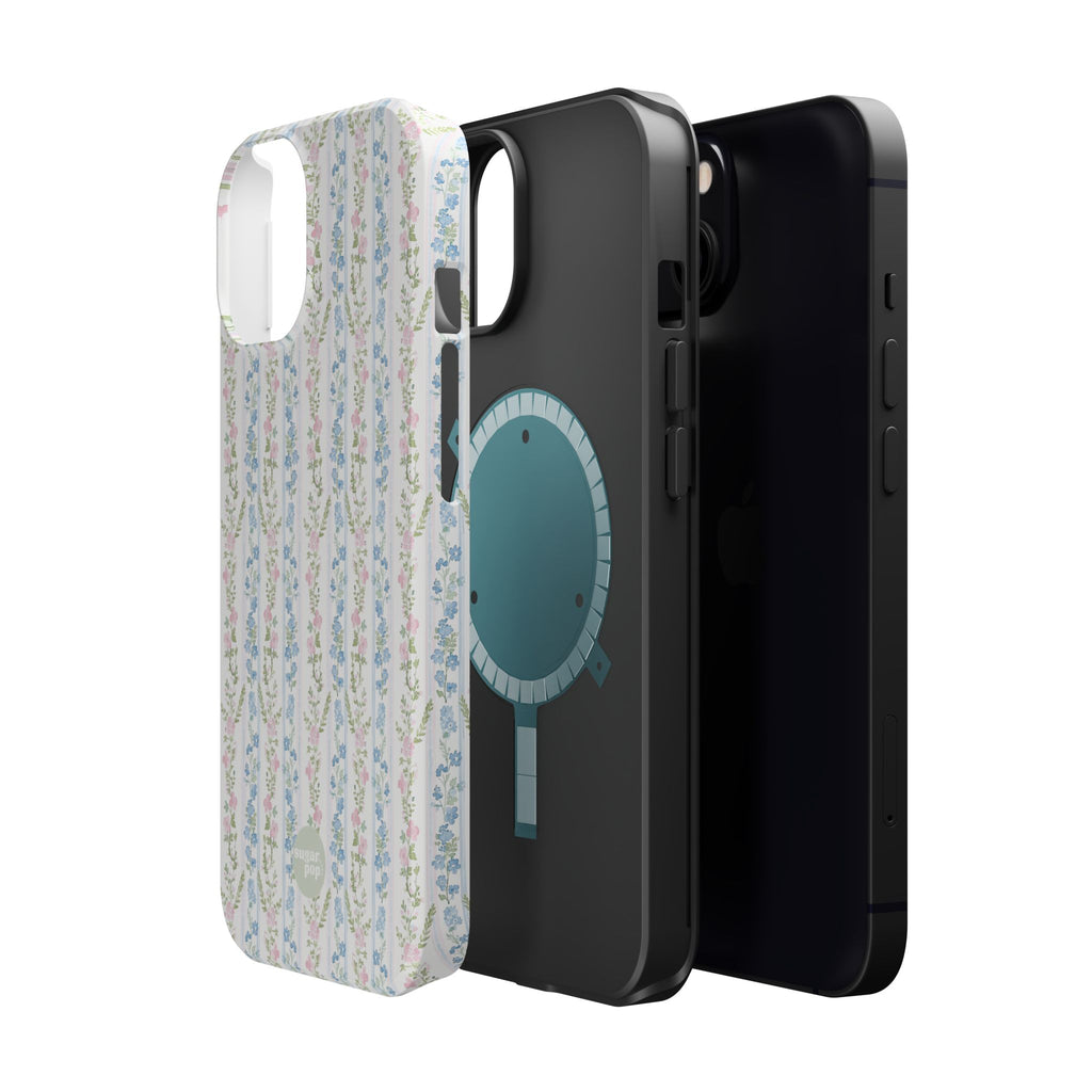 Pastel Floral Pattern Magnetic Tough Case