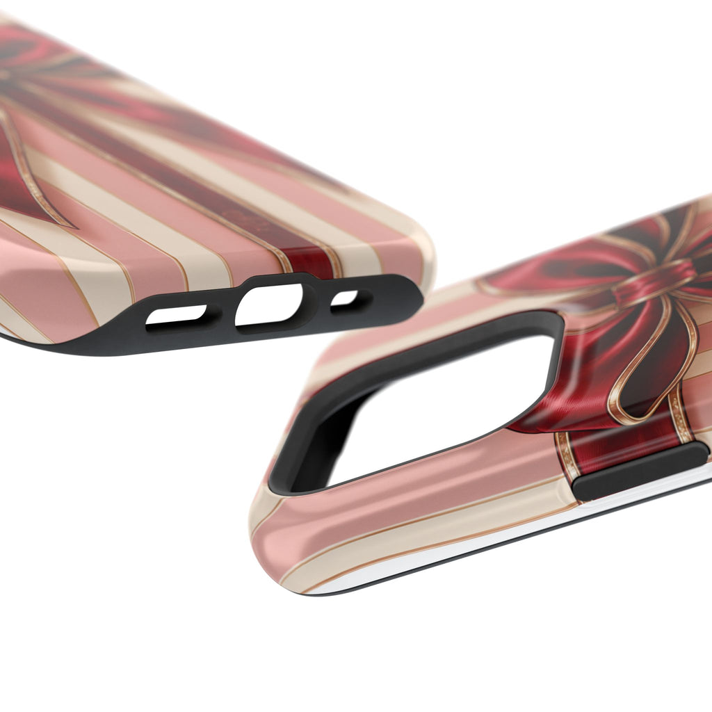 Red Bow Gift Wrap Magnetic Phone Case