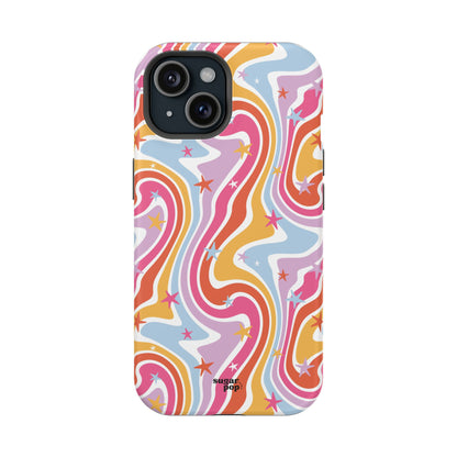 Colorful Impact-Resistant Phone Case - Vibrant Swirl Design