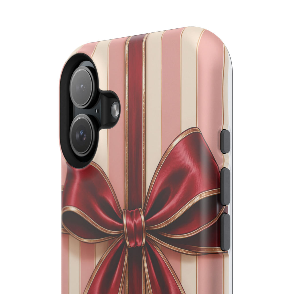 Red Bow Gift Wrap Magnetic Phone Case