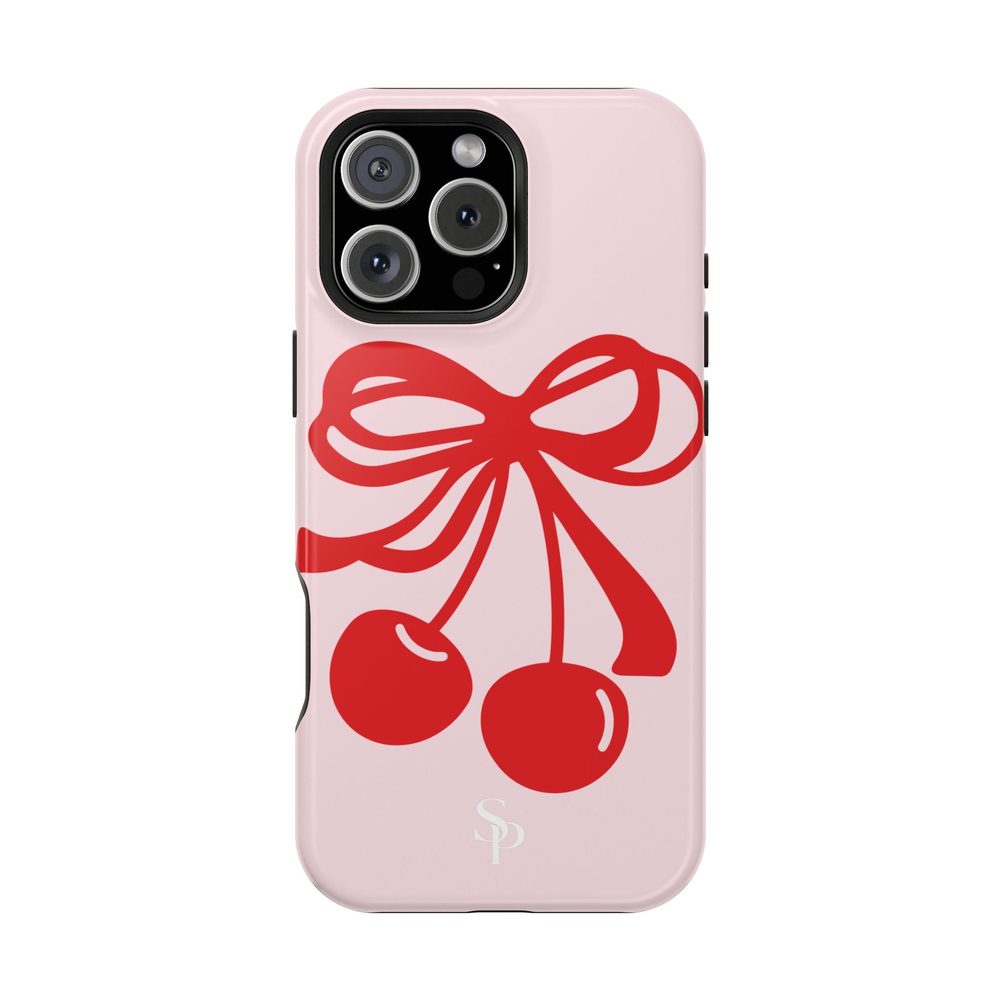 Cherry Bow Impact-Resistant Phone Case