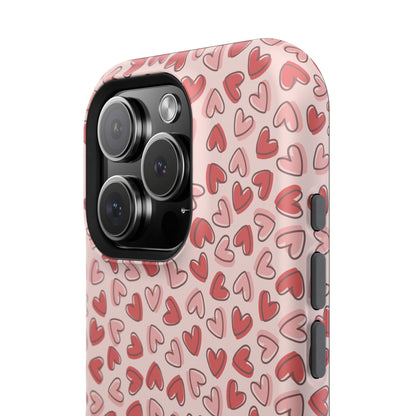 Heart Pattern Impact-Resistant Phone Case - Stylish Protection for Valentine's Day & Everyday Love