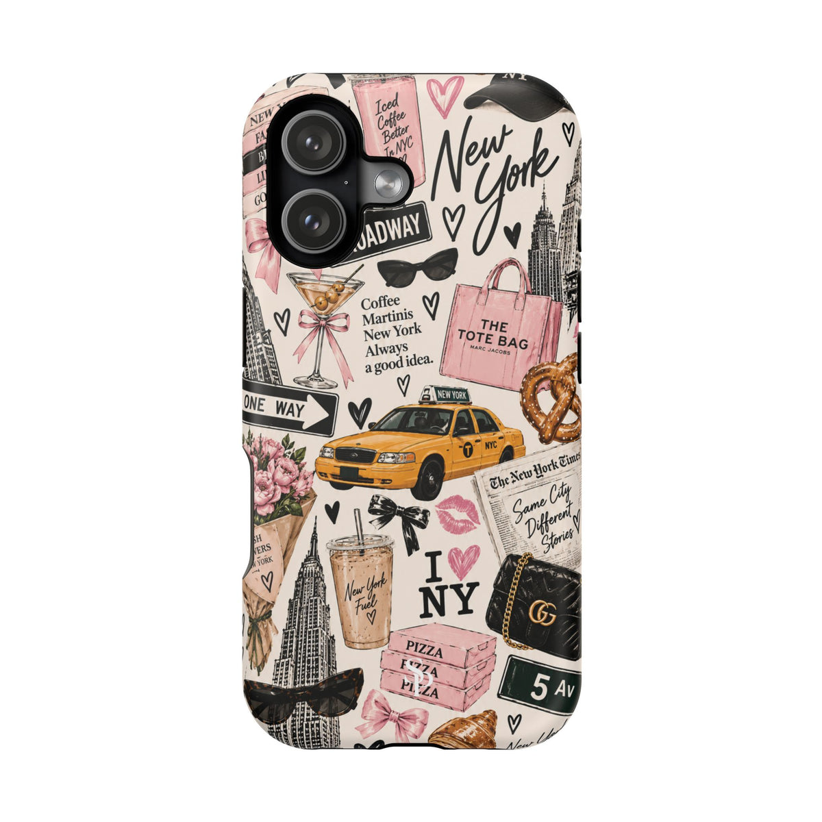 Pink New York Magnetic Phone Case