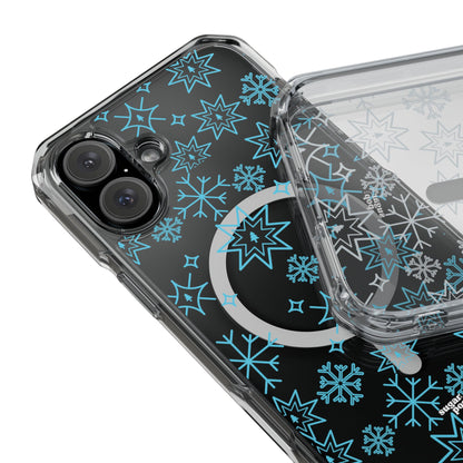 Snowflake Magnetic Clear Impact Case - Stylish & Durable iPhone Protection