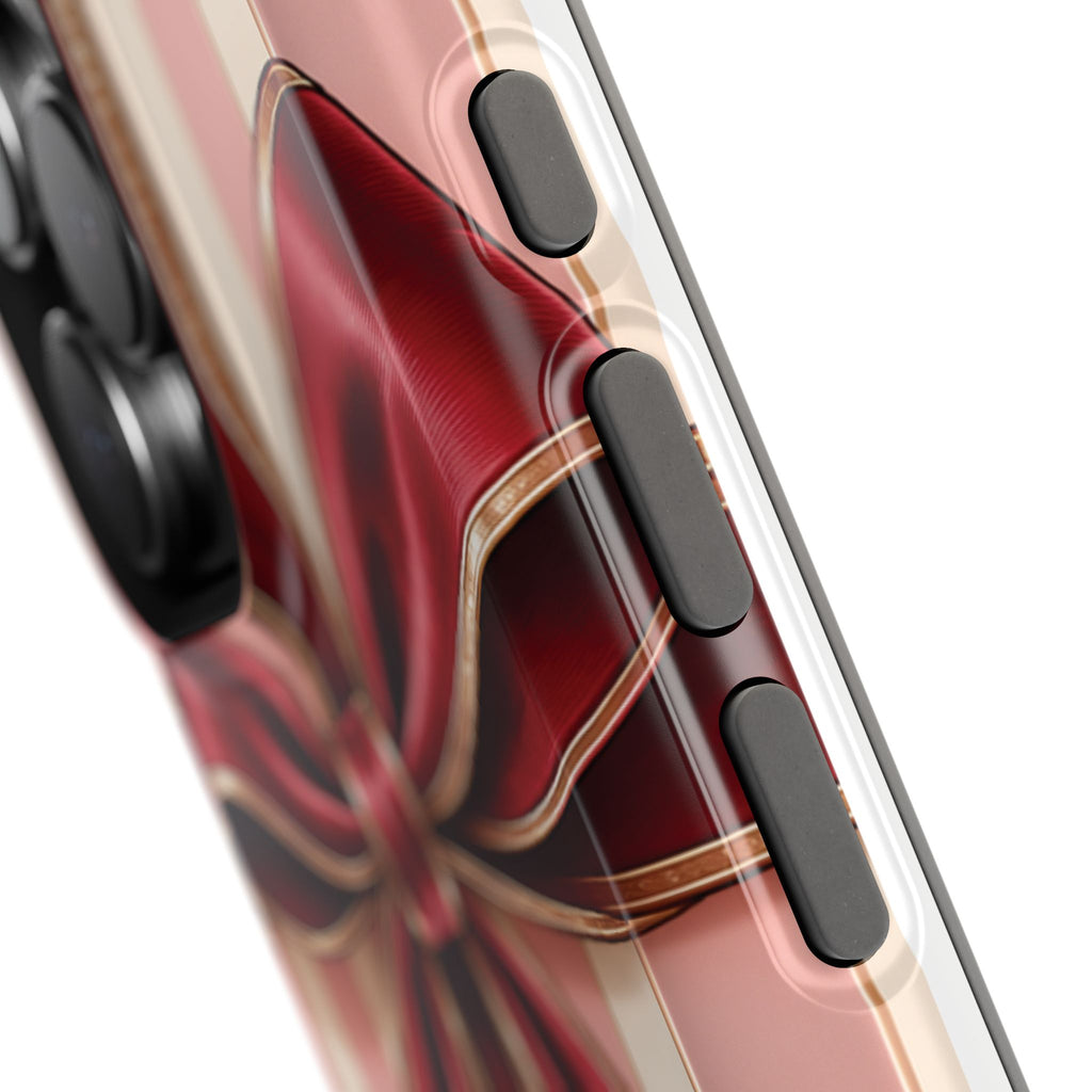 Red Bow Gift Wrap Magnetic Phone Case