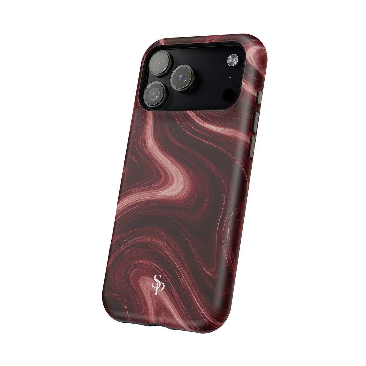 Burgundy Marble Magnetic Phone Case