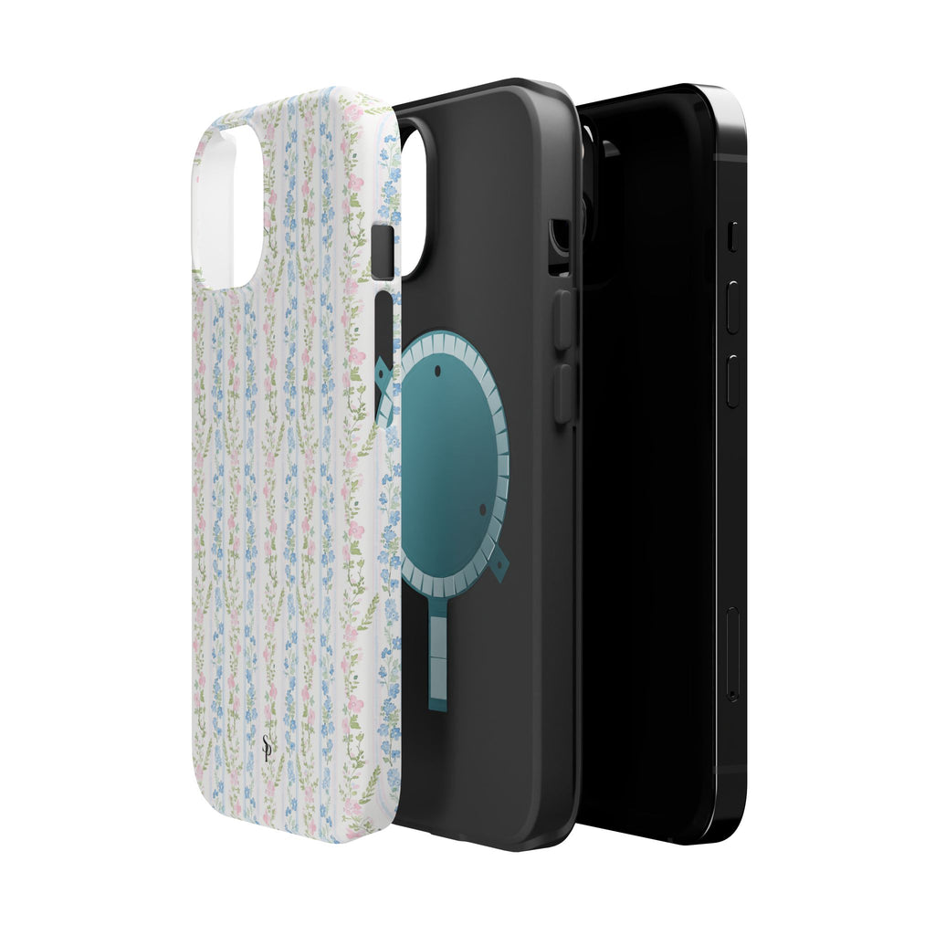 Pastel Floral Pattern Magnetic Tough Case