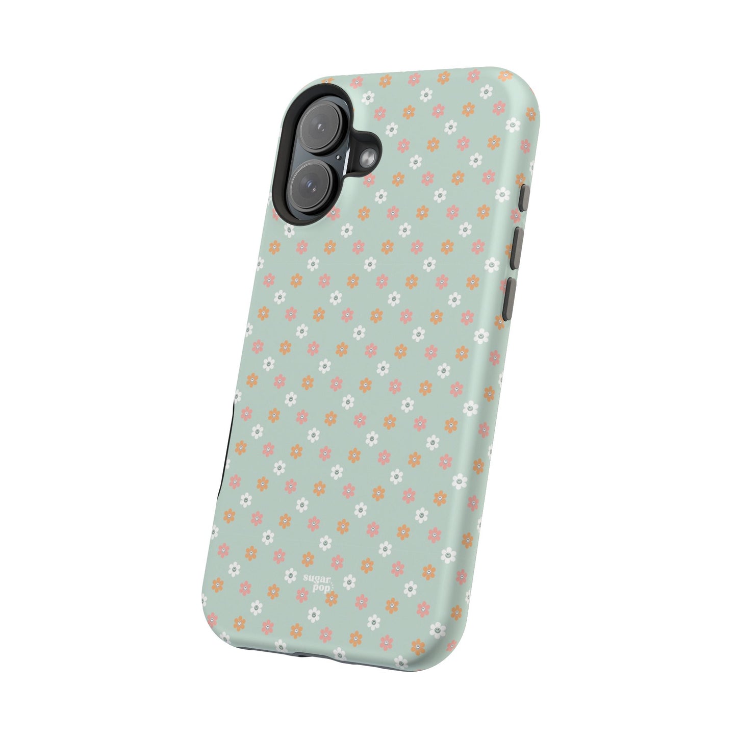 Floral Smiley Magnetic Tough Case