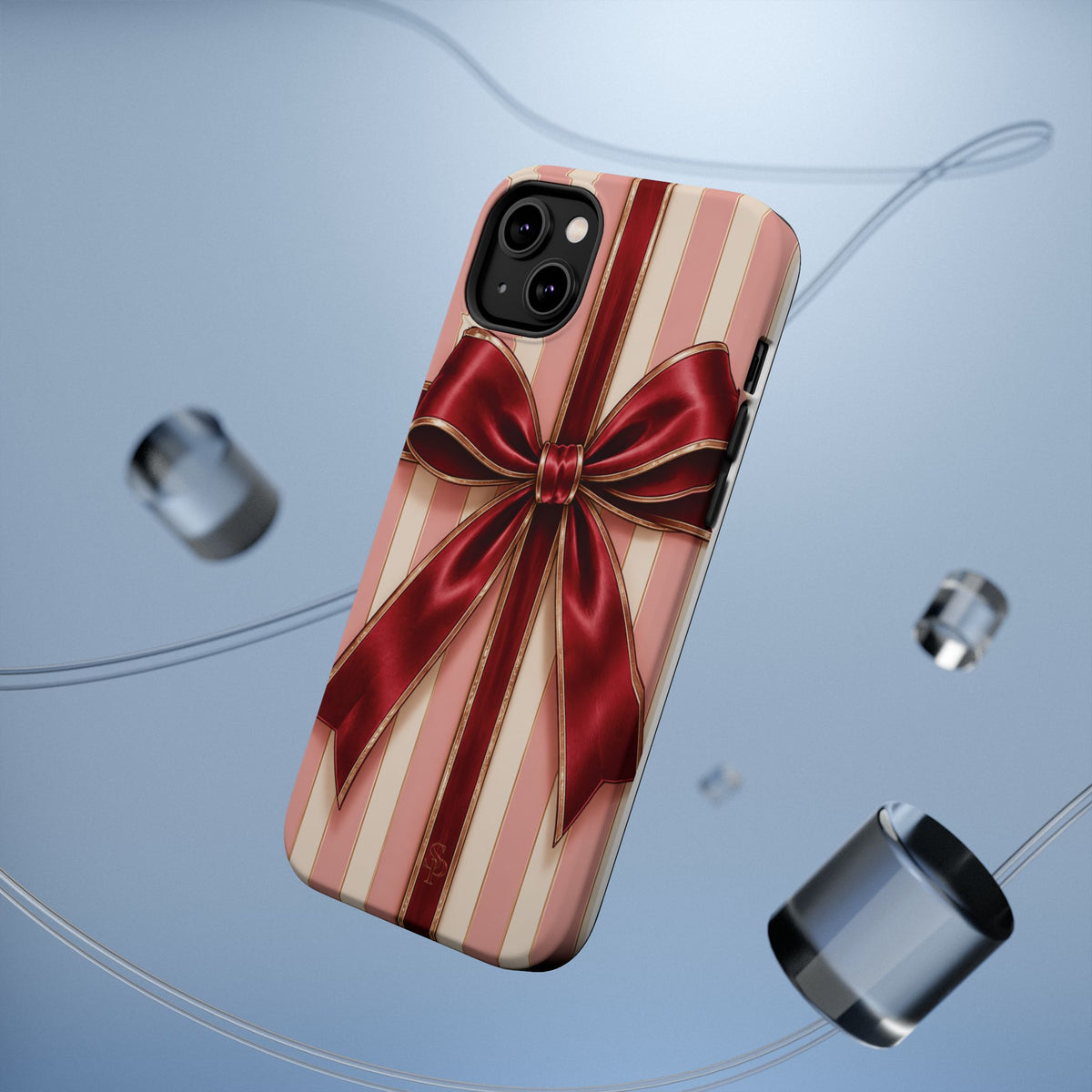 Red Bow Gift Wrap Magnetic Phone Case