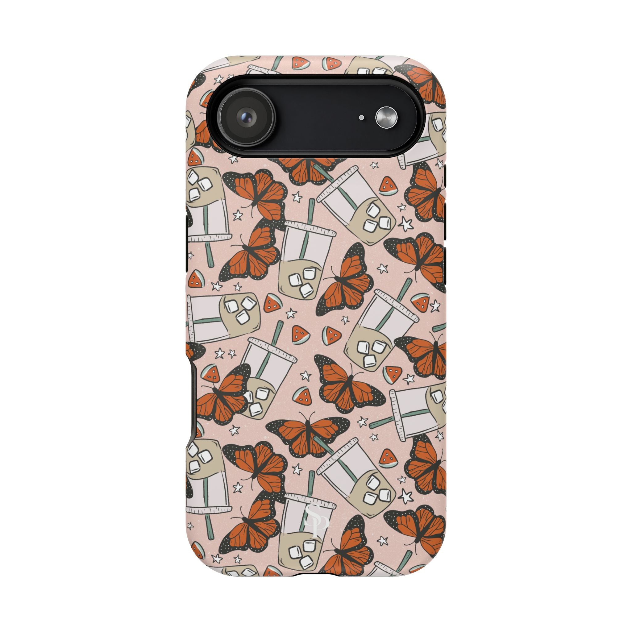 Iced Coffee & Butterfly Impact-Resistant Cases