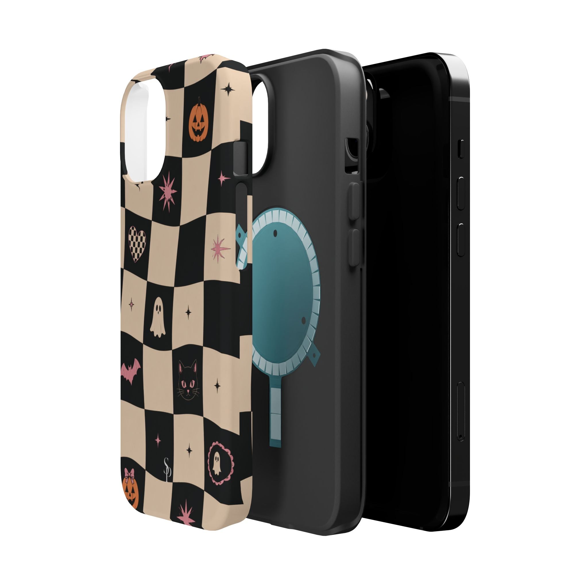 Halloween Checkerboard Magnetic Phone Case