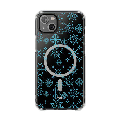 Snowflake Magnetic Clear Impact Case - Stylish & Durable iPhone Protection