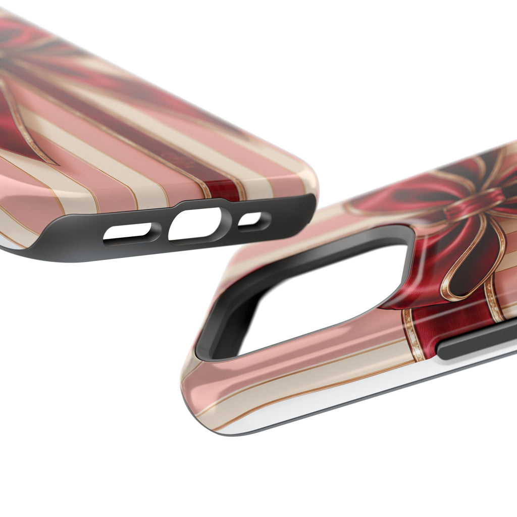 Red Bow Gift Wrap Magnetic Phone Case