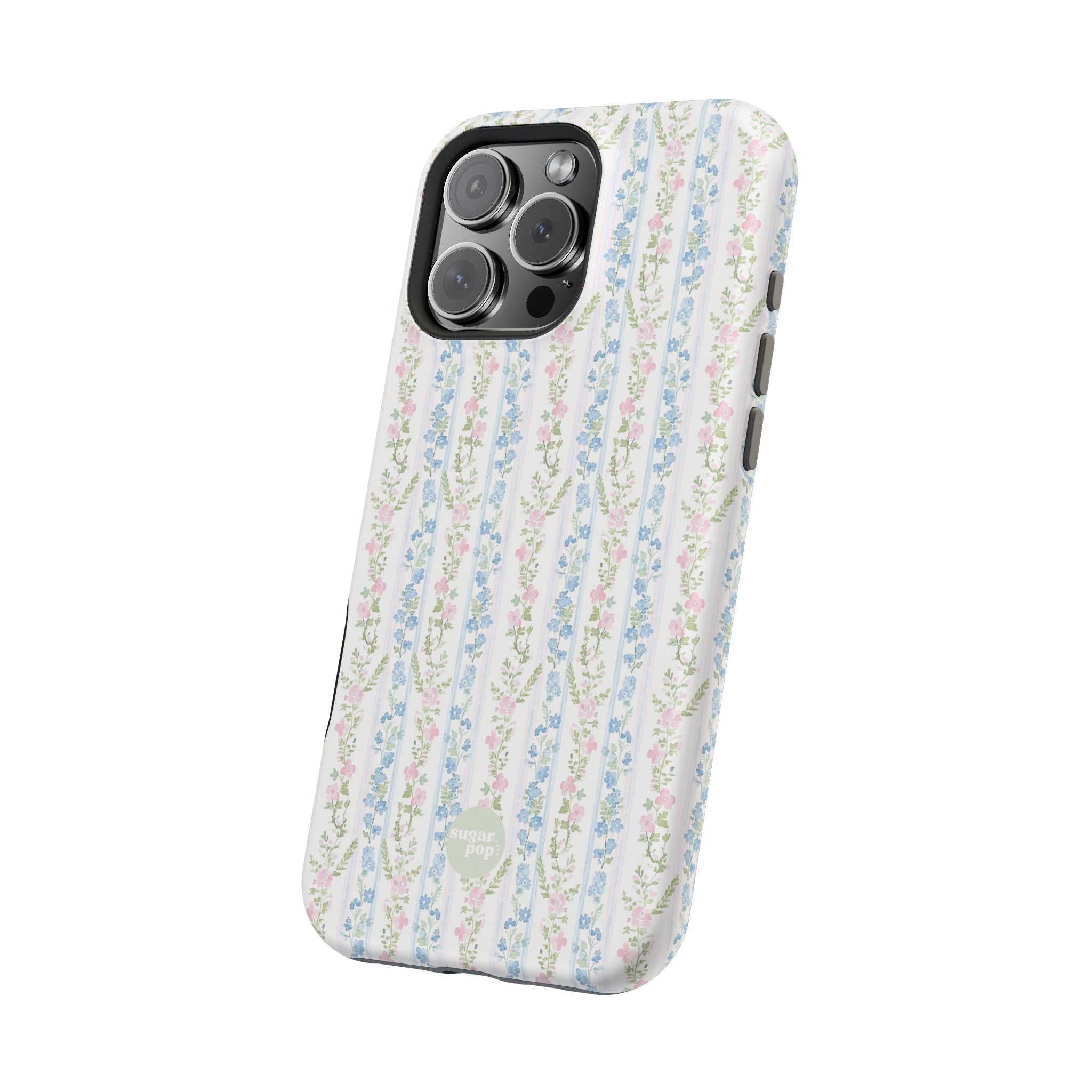 Pastel Floral Pattern Magnetic Tough Case