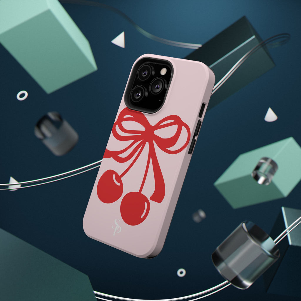 Cherry Bow Impact-Resistant Phone Case