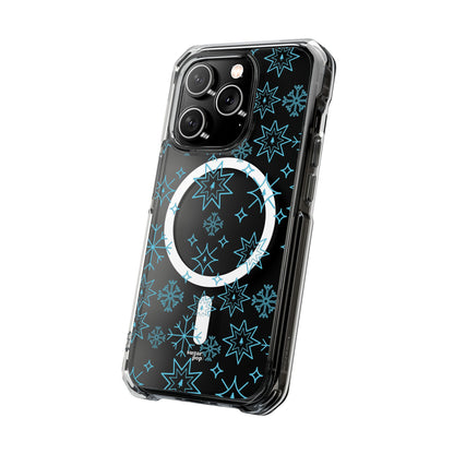 Snowflake Magnetic Clear Impact Case - Stylish & Durable iPhone Protection