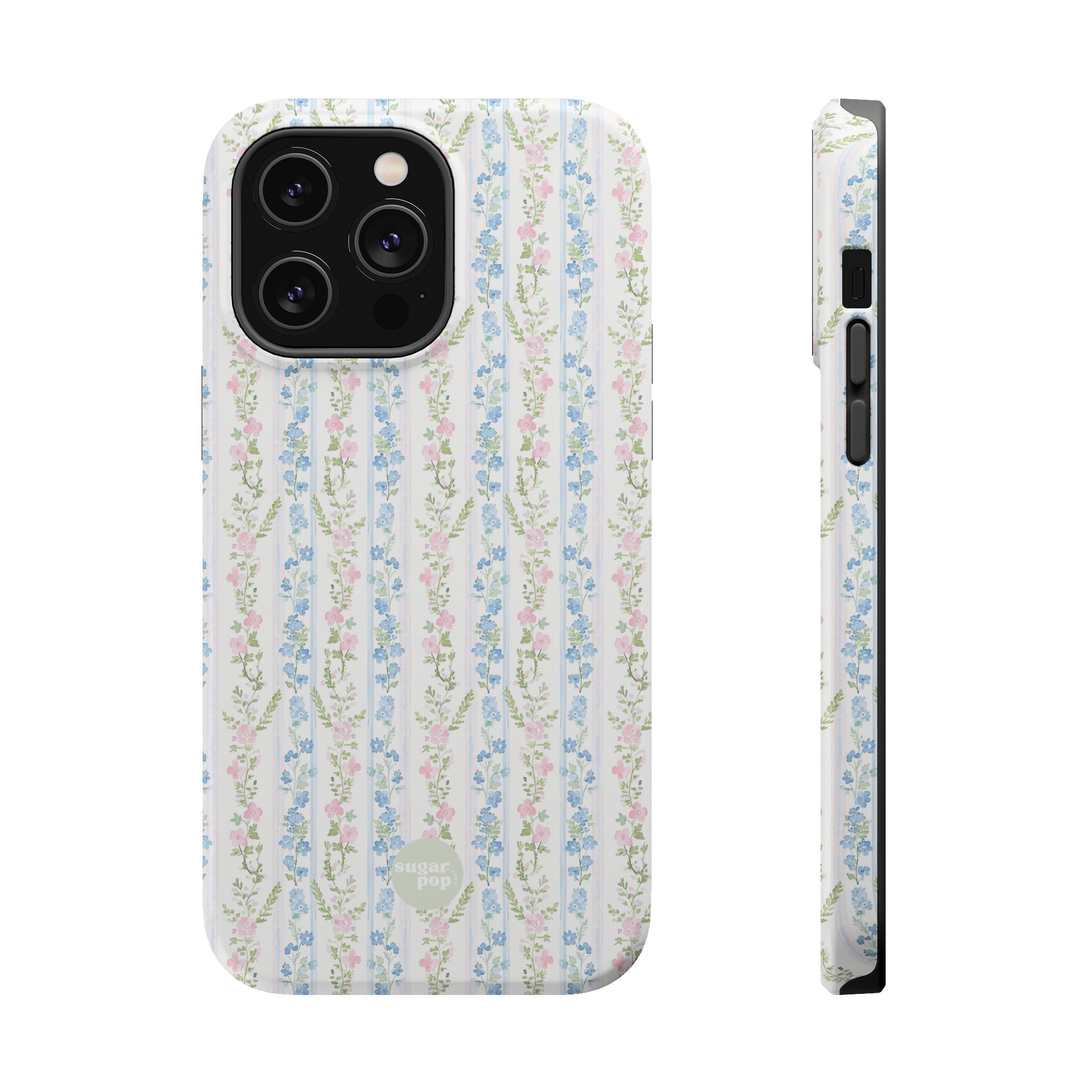Pastel Floral Pattern Magnetic Tough Case