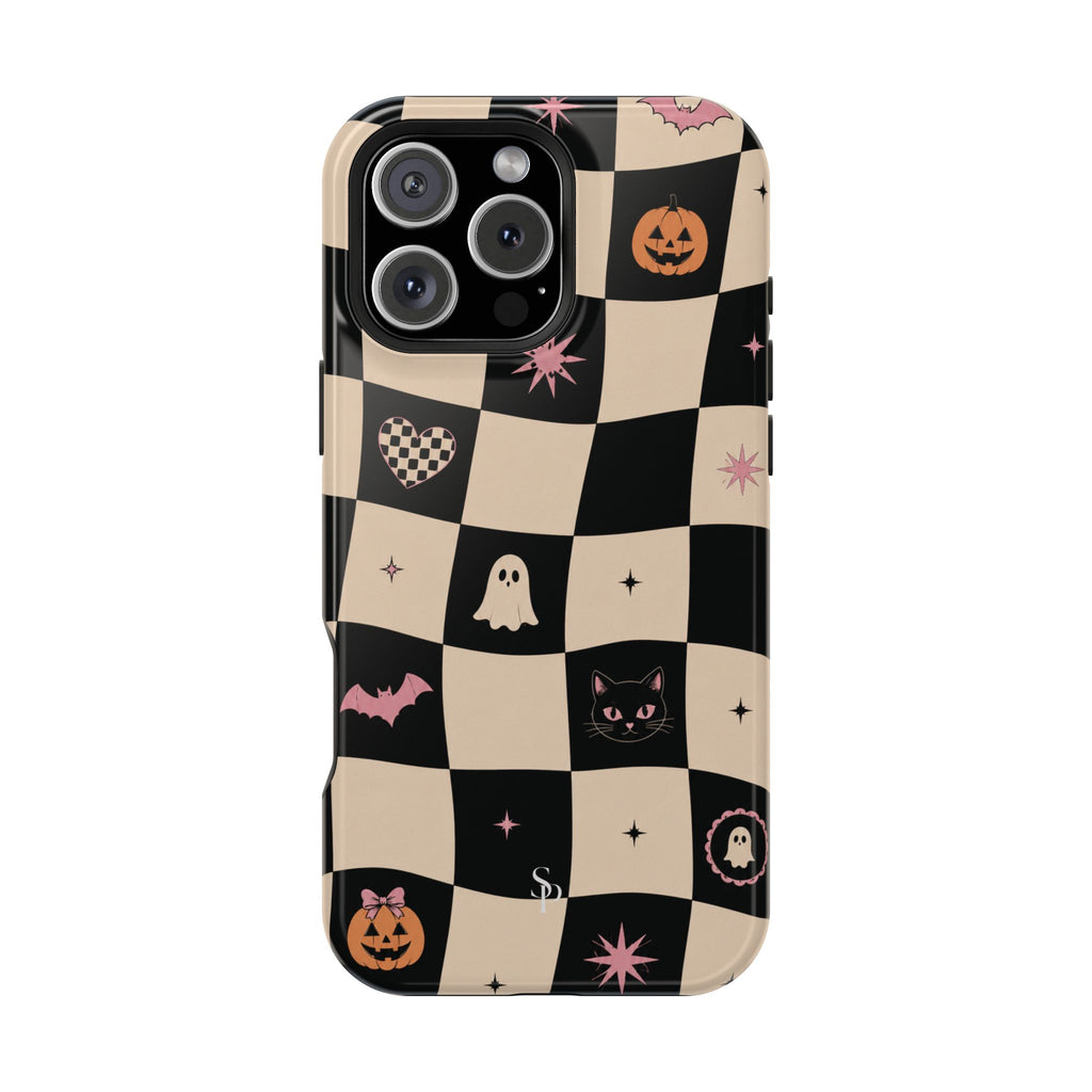 Halloween Checkerboard Magnetic Phone Case